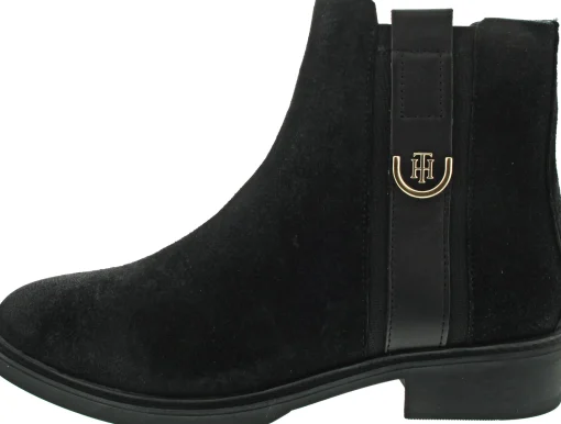 Tommy Hilfiger TH Hardware Suede Flat Bo
