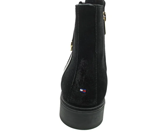 Tommy Hilfiger TH Hardware Suede Flat Bo