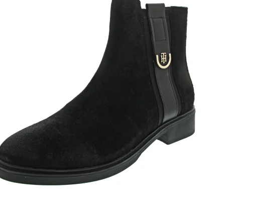 Tommy Hilfiger TH Hardware Suede Flat Bo